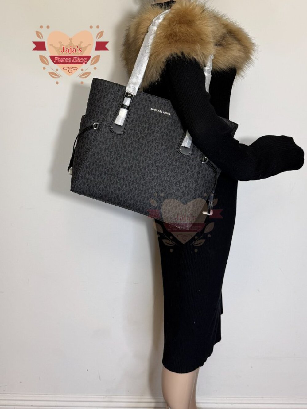 🖤Michael Kors 3 Compartment PVC/Canvas Coated Tote🖤 - Picture 14 of 16
